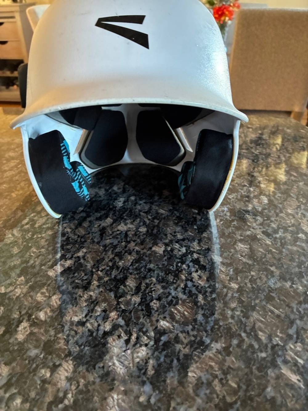 Easton White Batting Helmet with Ventilation